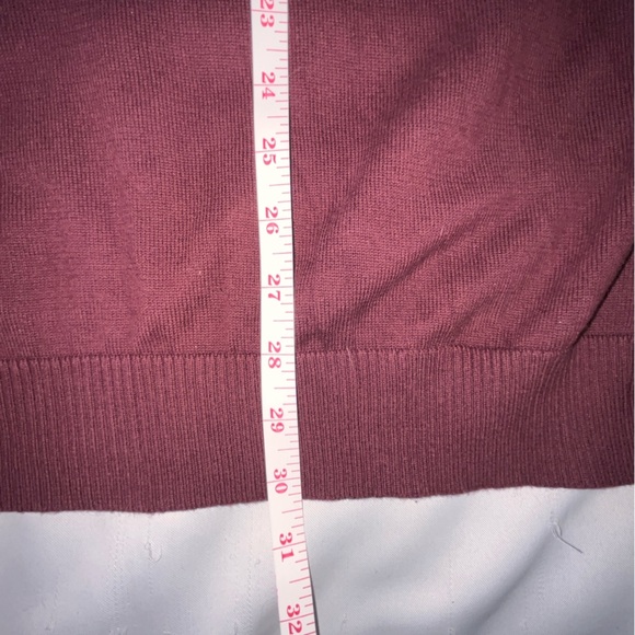 Izod Burgundy Red Quarter Zip Pullover Sweater Size 2XL - Picture 7 of 8